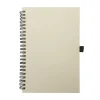 BYFT005784 BYFT A5 Dirty White Milk Paper Spiral Notebook 70 Sheet 80 Gsm Set of 01   RNP 13 A