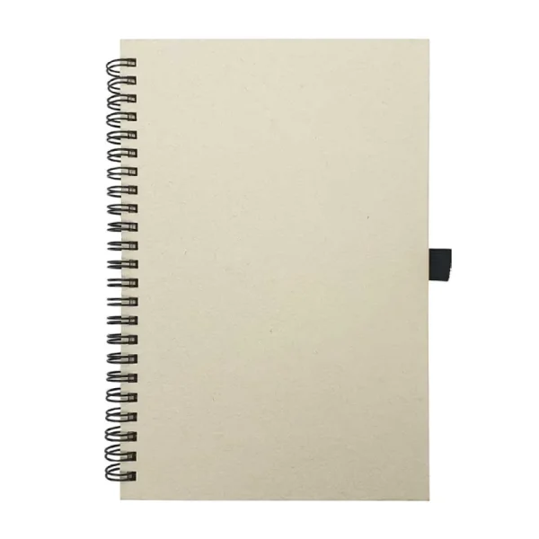 BYFT005784 BYFT A5 Dirty White Milk Paper Spiral Notebook 70 Sheet 80 Gsm Set of 01   RNP 13 A