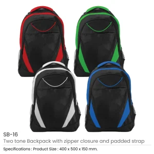 BYFT005798 BYFT Two Toned Red Backpack 600D Polyester Set of 01   SB 12 RED A