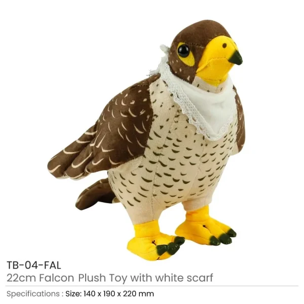 BYFT005799 BYFT Falcon Animal Push Toy with White Scarf 22 Cm Set of 01   TB 04 FAL