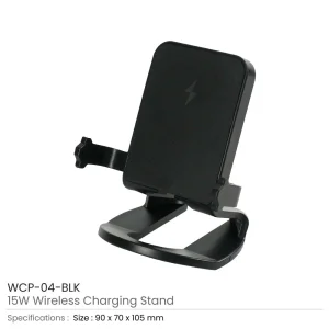 BYFT005808 BYFT Desktop 15W Black Wireless Charger Stand Fast Charging Set of 01   WCP 04 A