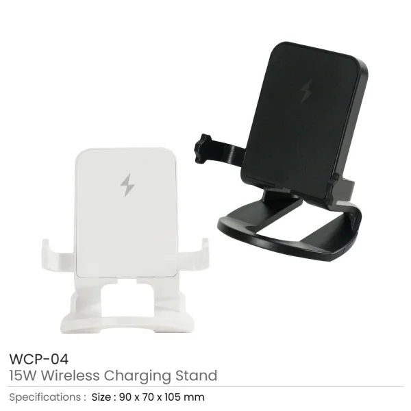 BYFT005809 BYFT Desktop 15W White Wireless Charger Stand Fast Charging Set of 01   WCP 04