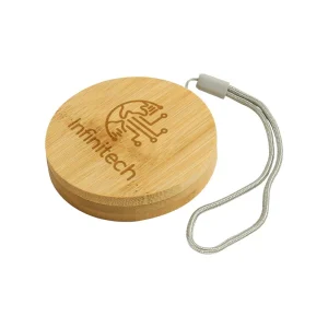 BYFT005816 BYFT Multi USB Charging Cable set in Round Bamboo Case Set of 01   OC BR5 B