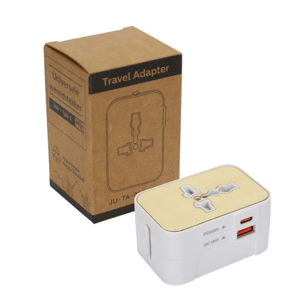 BYFT005824 BYFT Fast Charging 20W White Universal Travel Adaptors Set of 01   TA 005 D