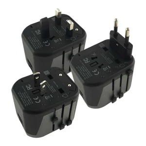 BYFT005825 BYFT Black Universal Travel Adaptor Set of 01   JU TA 004 BK B