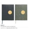 BYFT005835 BYFT A5 RPET Grey Fabric Notebook Set of 01   MBRPET
