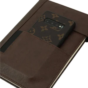 BYFT005837 BYFT A5 Dorniel Black PU Notebook with Front Pocket and Magnetic Flap Set of 01   MBD 03 A