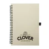 BYFT005842 BYFT A5 White Milk Paper Spiral Notebook 70 Sheet 80 Gsm Set of 01   RNP 13 C