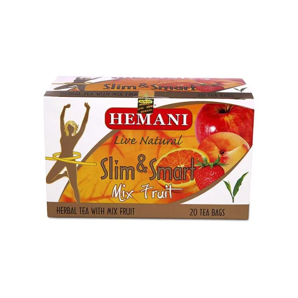 BYFT018541 Hemani Herbal Tea Slim & Smart Tea With Green Mix Fruit 40Gm Set of 01