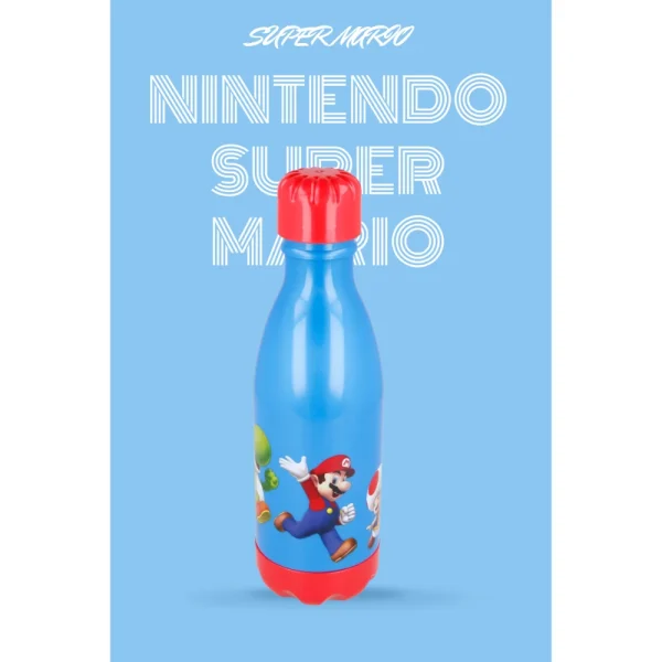 BYFT021118 Disney Water Bottle Mario 560 Ml Multicolor Plastic Set of 01   RJ21400 A