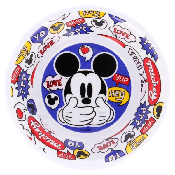 BYFT021125 Disney Bowl Melamine Set Micky Things Multicolor Plastic Set of 01   RJ50157 B