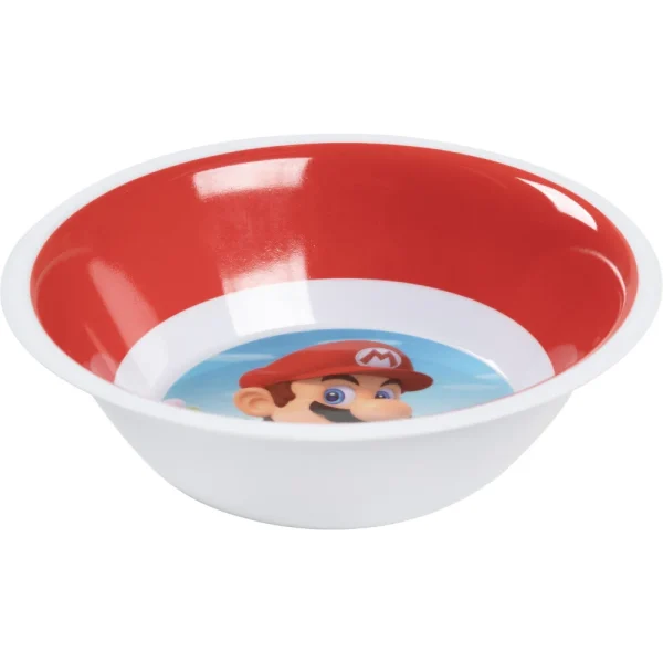 BYFT021126 Disney Bowl Melamine Set Super Mario Multicolor Plastic Set of 01   RJ21457