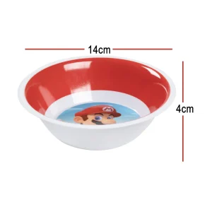 BYFT021126 Disney Bowl Melamine Set Super Mario Multicolor Plastic Set of 01   RJ21457 A