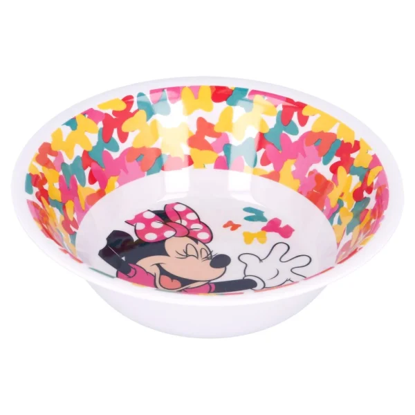 BYFT021128 Disney Bowl Melamine Set Minnie Multicolor Plastic Set of 01   RJ51157