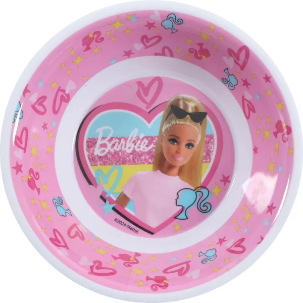 BYFT021130 Disney Bowl Melamine Set Barbie Multicolor Plastic Set of 01   RJ15957 B