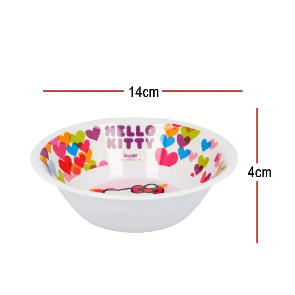 BYFT021132 Disney Bowl Melamine Set Hello Kitty Multicolor Plastic Set of 01   RJ2962 A