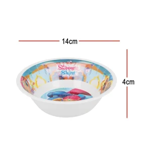 BYFT021136 Nickelodeon Bowl Melamine Set Shim & Shin Multicolor Plastic Set of 01   RJ2964 A