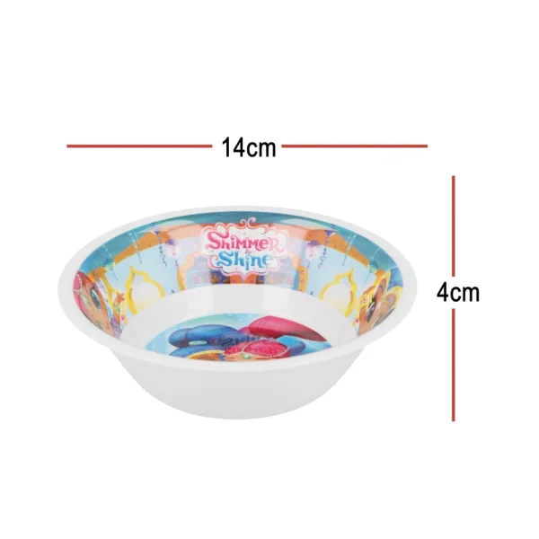 BYFT021136 Nickelodeon Bowl Melamine Set Shim & Shin Multicolor Plastic Set of 01   RJ2964 A