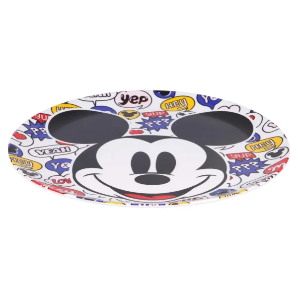 BYFT021150 Disney Plate Melamine Set Micky Thing Multicolor Plastic Set of 01   RJ50158