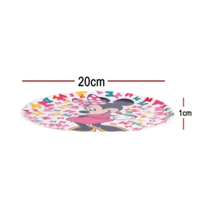 BYFT021153 Disney Plate Melamine Set Minnie Multicolor Plastic Set of 01   RJ51158 A