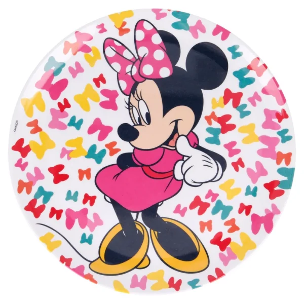 BYFT021153 Disney Plate Melamine Set Minnie Multicolor Plastic Set of 01   RJ51158 B