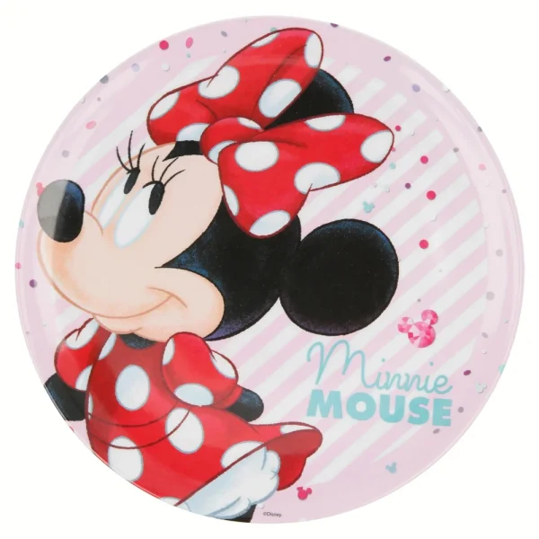 BYFT021161 Disney Plate Melamine Set Minnie Multicolor Plastic Set of 01   RJ2922