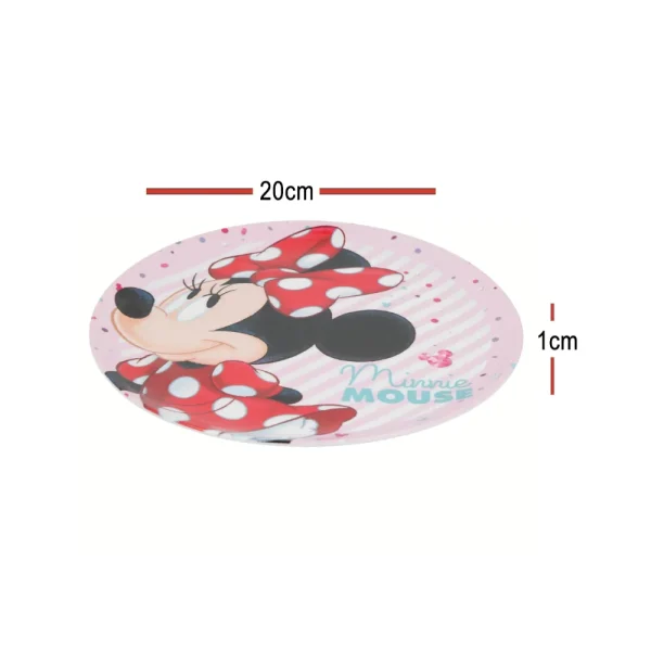 BYFT021161 Disney Plate Melamine Set Minnie Multicolor Plastic Set of 01   RJ2922 A