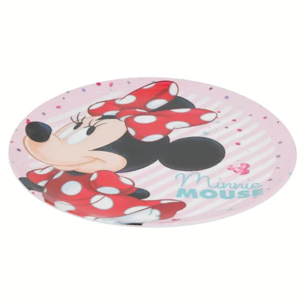 BYFT021161 Disney Plate Melamine Set Minnie Multicolor Plastic Set of 01   RJ2922 B