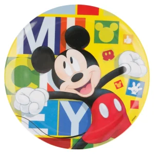 BYFT021162 Disney Plate Melamine Set Mickey Multicolor Plastic Set of 01   RJ2921