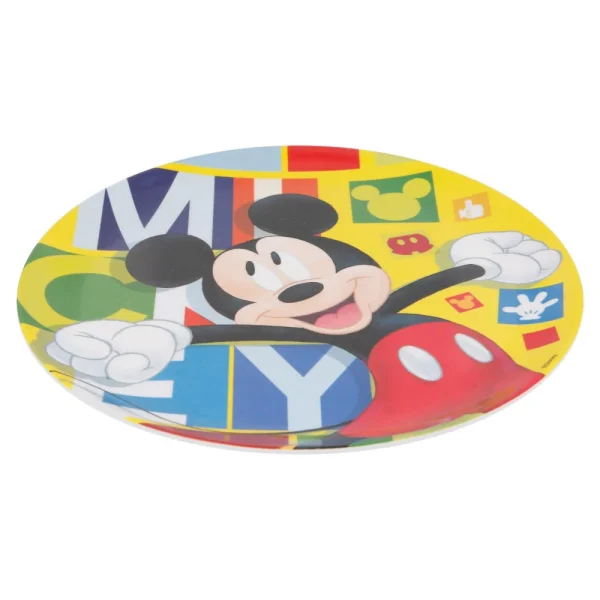 BYFT021162 Disney Plate Melamine Set Mickey Multicolor Plastic Set of 01   RJ2921 B