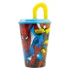 BYFT021187 Disney Tumbler Spiderman 430 Ml Multicolor Plastic Set of 01   RJ74730 A