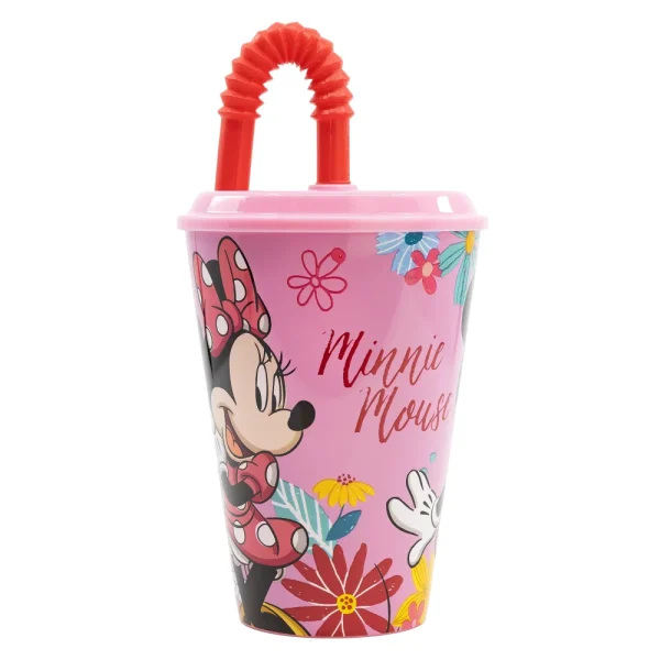 BYFT021195 Disney Tumbler Minnie 430 Ml Multicolor Plastic Set of 01   RJ74430 A