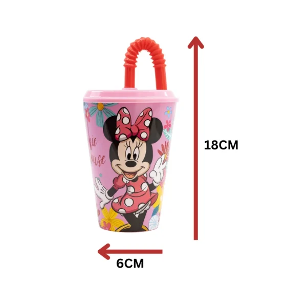 BYFT021195 Disney Tumbler Minnie 430 Ml Multicolor Plastic Set of 01   RJ74430 C