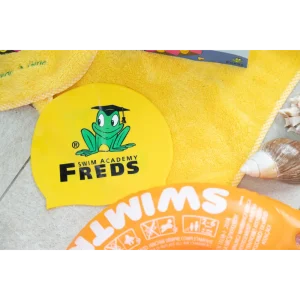 BYFT021198 Freds Yellow Swim Cap Set of 01