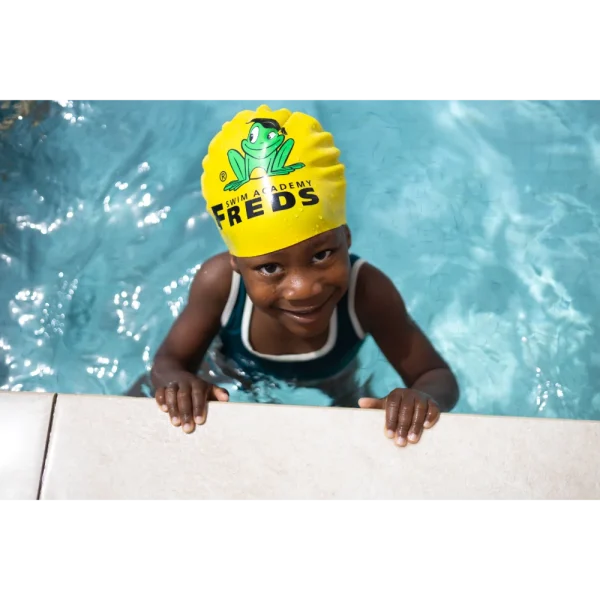 BYFT021198 Freds Yellow Swim Cap Set of 01 F