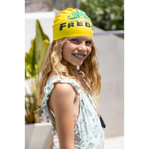 BYFT021198 Freds Yellow Swim Cap Set of 01 G