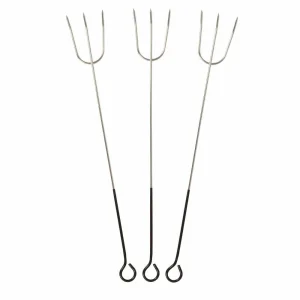 BYFT021208 La Hacienda   3 Piece Toasting Fork  Silver Set of 01 A