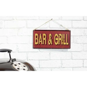 BYFT021210 La Hacienda   Bar & Grill Wall Sign Set of 01 A