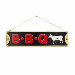 BYFT021212 La Hacienda   BBQ Wall Sign Set of 01