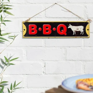 BYFT021212 La Hacienda   BBQ Wall Sign Set of 01 A