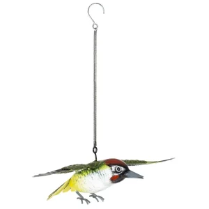 BYFT021223 La Hacienda   Metal Woodpecker in Flight Set of 01