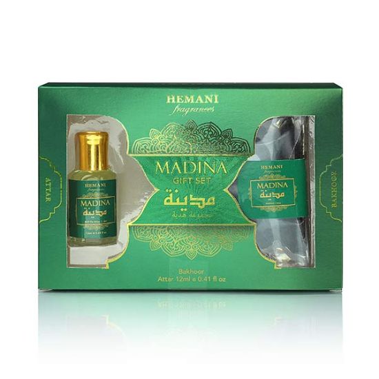 BYFT018695 Madina Gift Set 2in1   Attar & Bakhoor