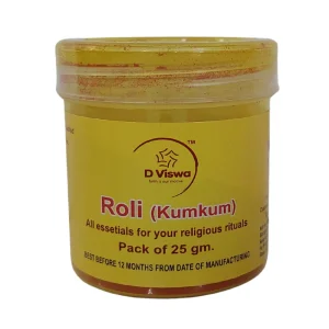 BYFT005728 D Viswa POOJA ESSENTIALS ROLIKUMKUM 25GM