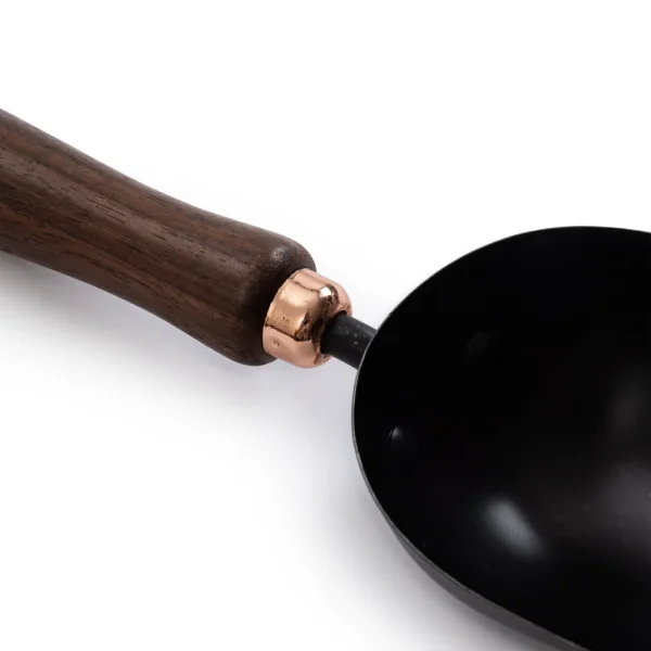 BYFT011999 Barebones   Garden Spoon  Stainless Steel Small   Walnut   Black C
