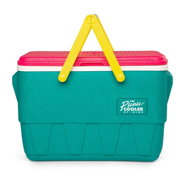 BYFT012052 Igloo Retro Jade 25 Qt Lunch Picnic Basket Cooler C