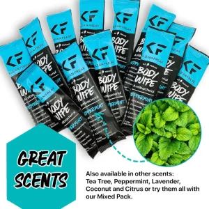 BYFT012063 Klean Freak   Body Wipes   Dozen Pack   Peppermint A