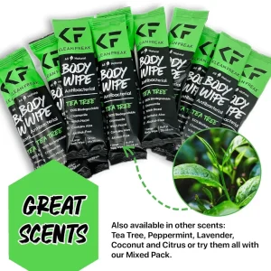 BYFT012070 Klean Freak   Body Wipes   Single Sachet   Tea Tree A