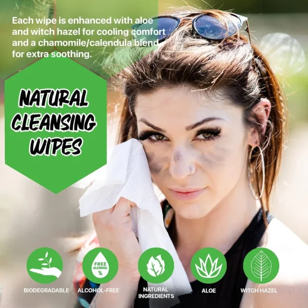 BYFT012070 Klean Freak   Body Wipes   Single Sachet   Tea Tree B