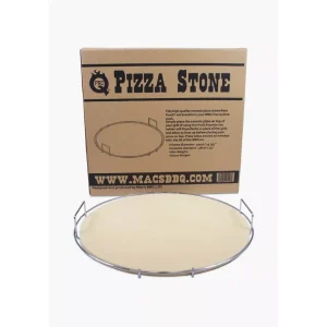 BYFT012231 ProQ Pizza Stone Set with Stainless Steel Carry Rack A