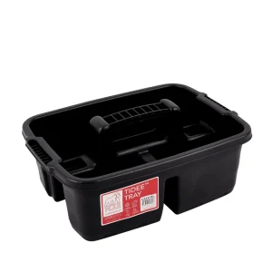 BYFT012366 Red Gorilla   Plastic Tote Tray   Tidee Tray Black